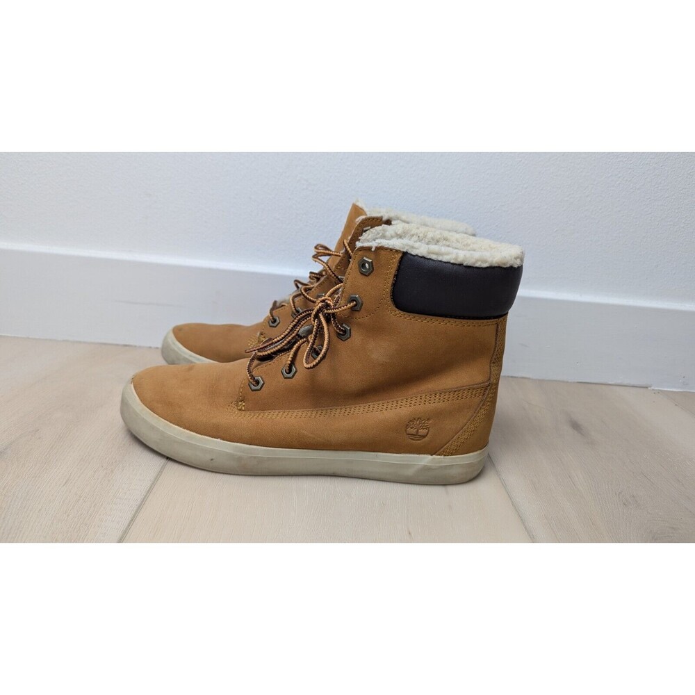 Timberland Womens Size 8.5 Premium Flannery 6‎ Inch Boots Wheat Wool A18XD